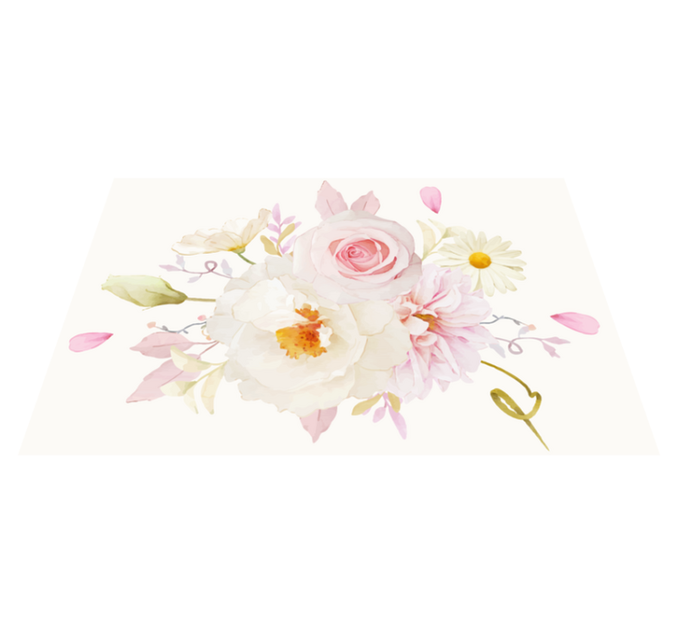 Original placemat floral arrangement joy - TenStickers