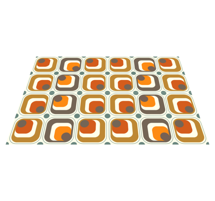 Retro squares pattern original placemats - TenStickers