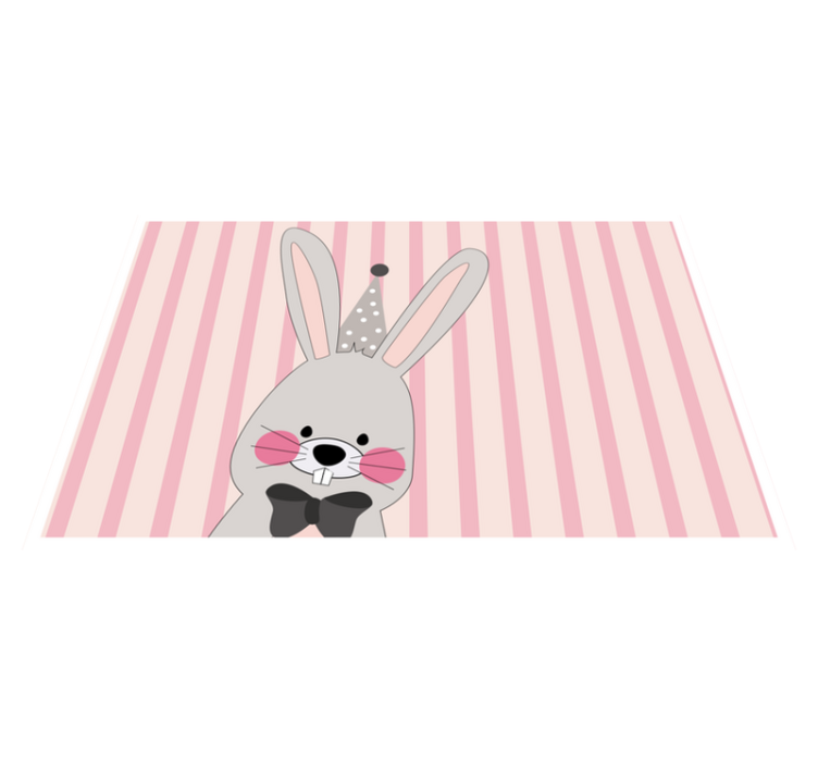 Children placemat with cute bunny design - TenStickers