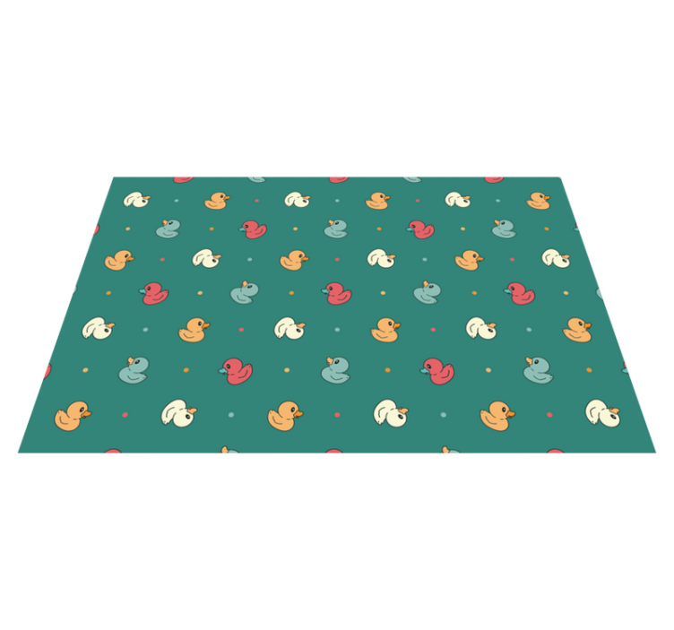 Children placemat with colorful duck design - TenStickers