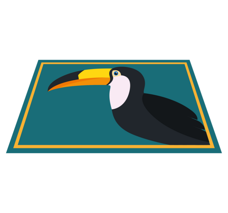 Original placemat with stylized toucan head - TenStickers