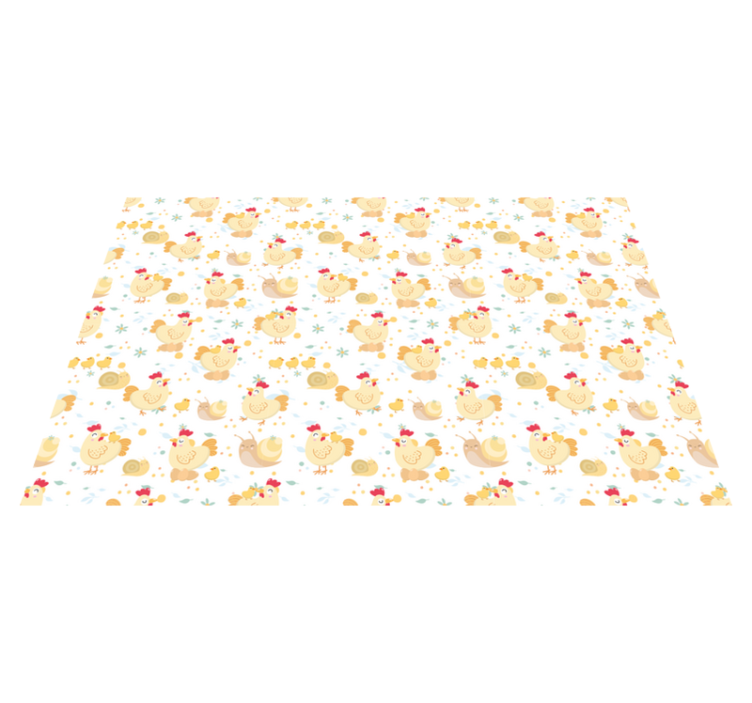 Children placemat cute chicken design - TenStickers