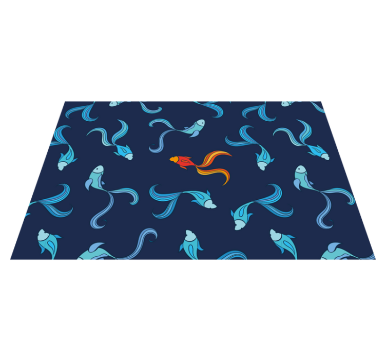 Original placemat vibrant fish design - TenStickers