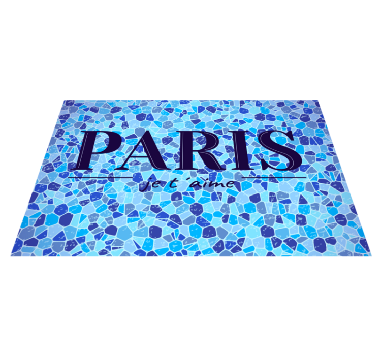Placemat with quote love is in the air in paris - TenStickers
