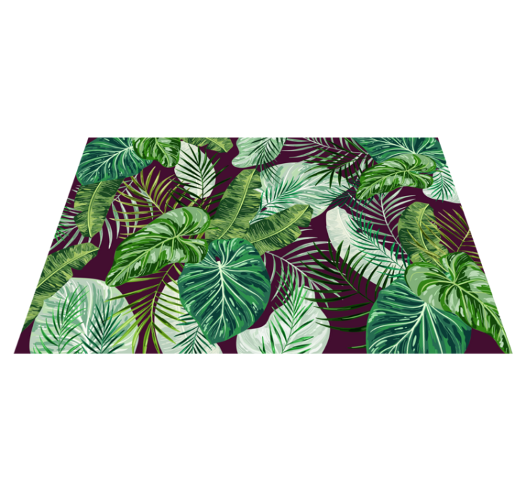 Tropical leaf arrangement placemat - TenStickers