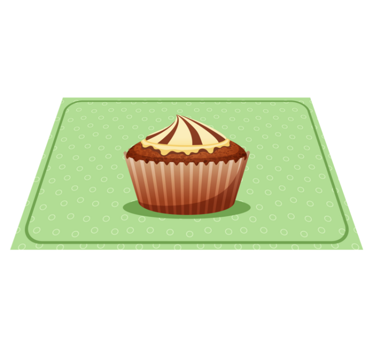 Original placemat cupcake design - TenStickers
