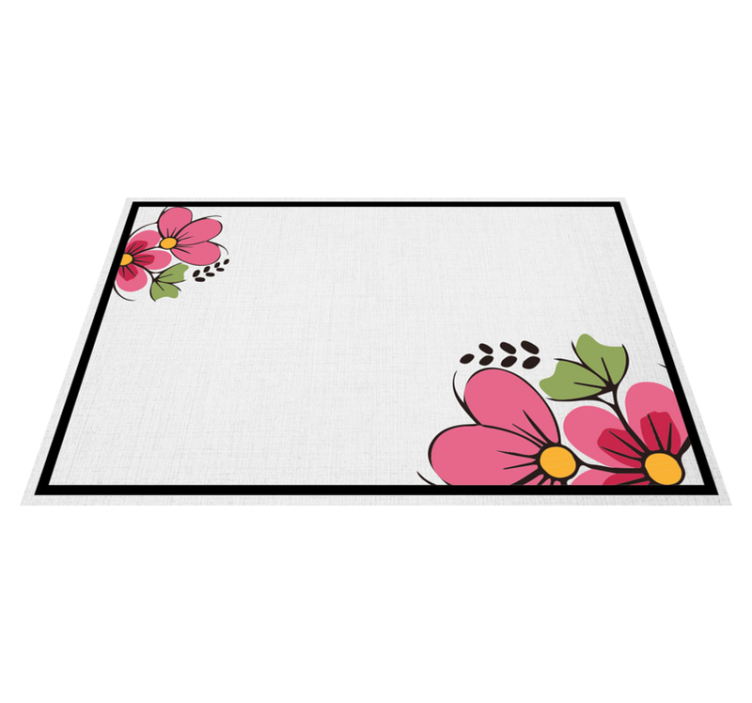 Original placemat with floral pattern design - TenStickers