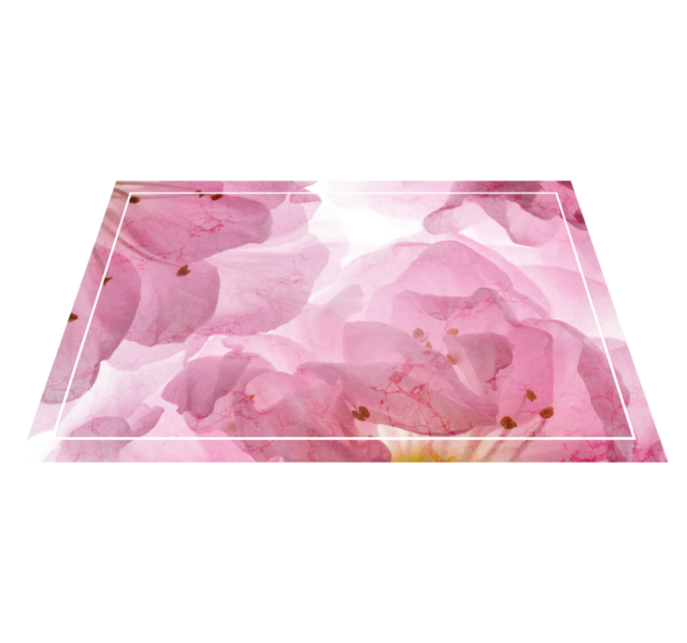 Elegant placemat with delicate floral design - TenStickers