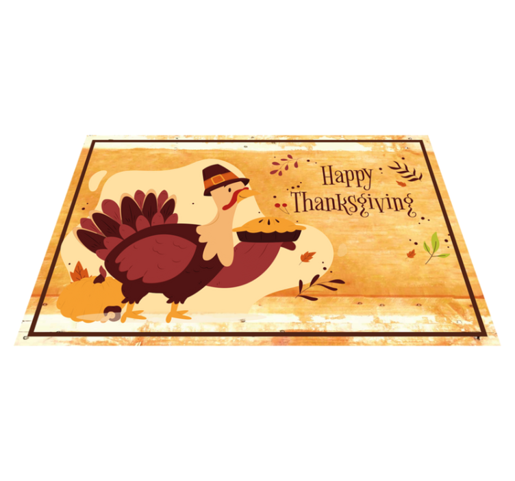 Kids thanksgiving cartoon turkey placemats - TenStickers