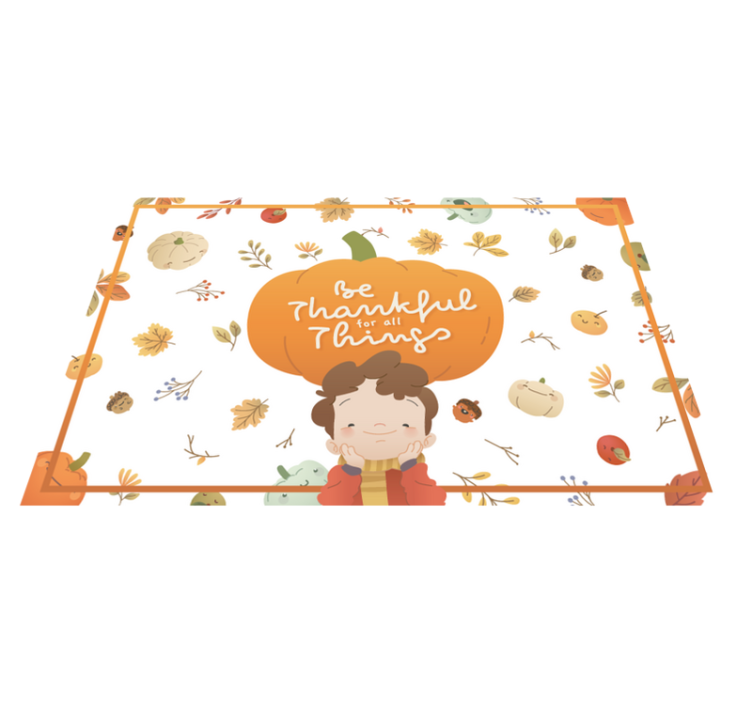 Thanksgiving look Vinyl placemats - TenStickers