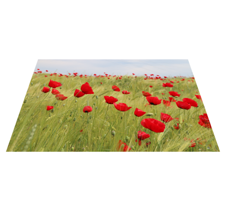 Original placemat poppy field placemats - TenStickers