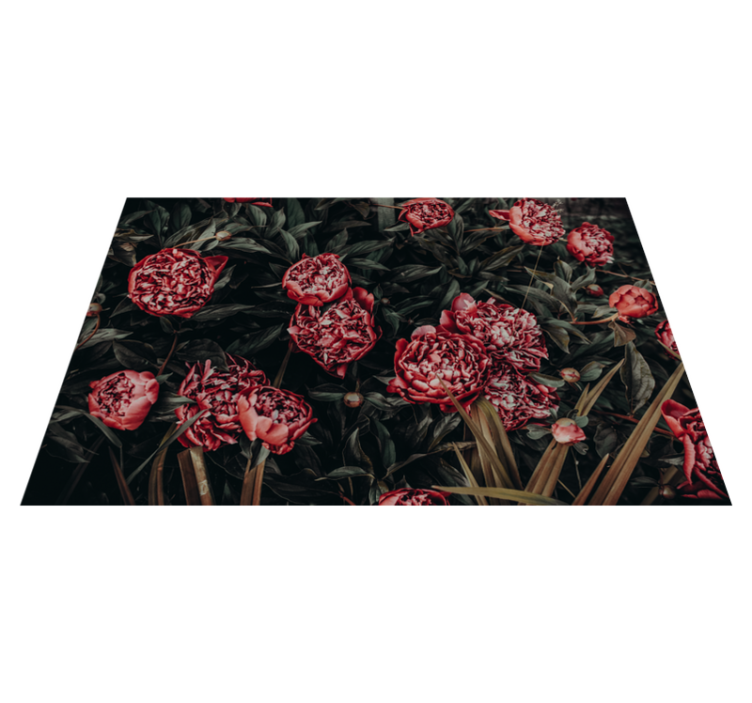 Vibrant floral display placemat - TenStickers