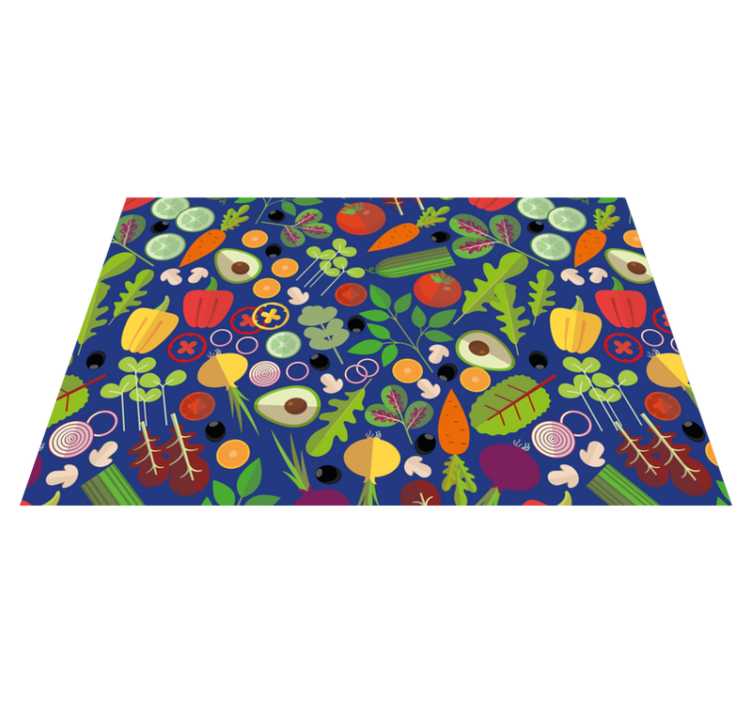 Original placemat vibrant vegetable design - TenStickers