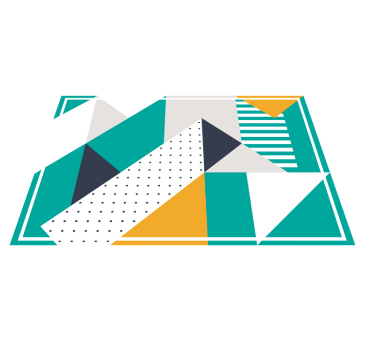 Modern placemat with geometric shape designs - TenStickers