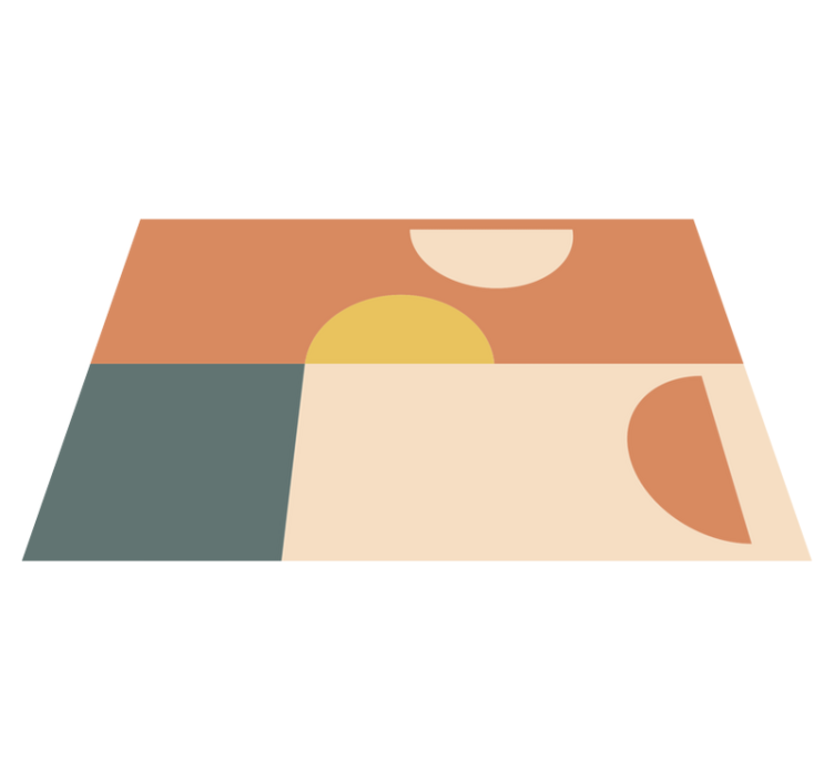 Modern placemat with colorful geometric shapes - TenStickers