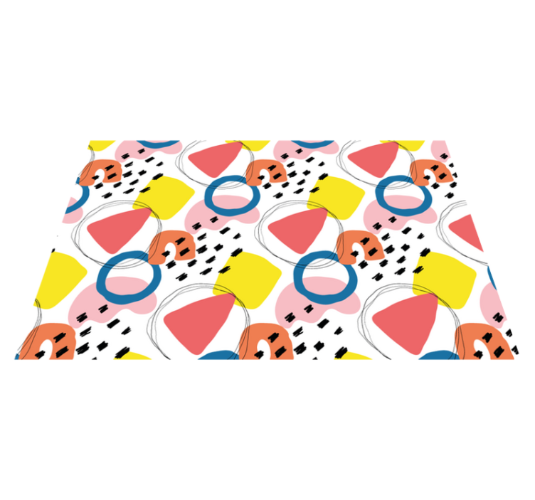 Painting art geometric style original placemats - TenStickers