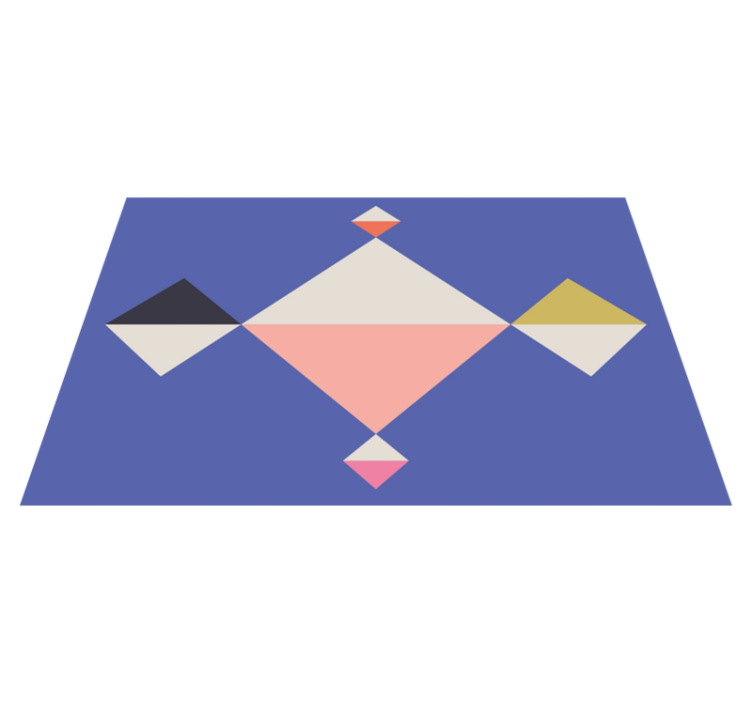 Modern placemat in geometric color squares - TenStickers