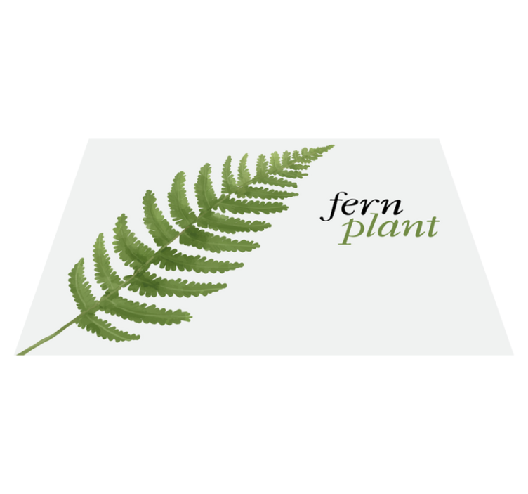 Original placemat fern plant display - TenStickers