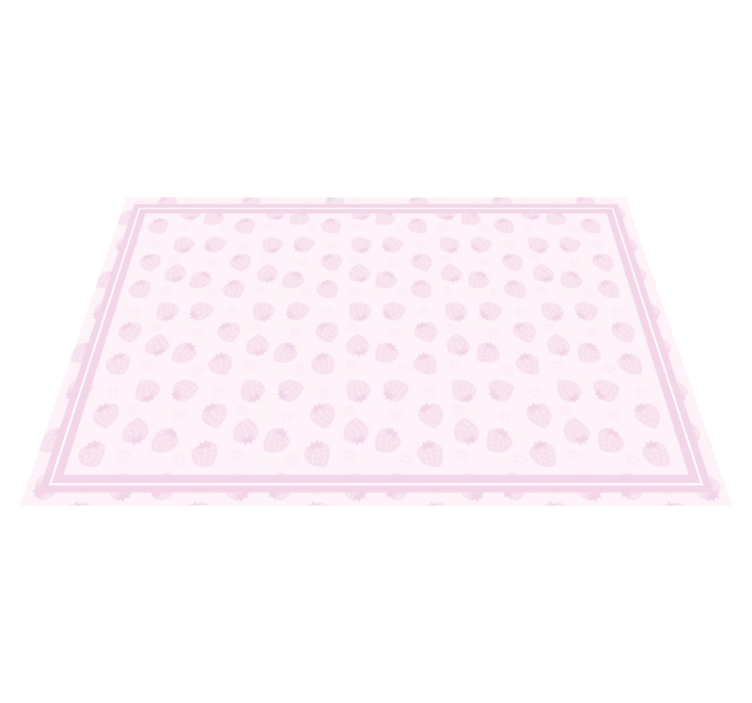 Children placemat strawberry pattern play area - TenStickers