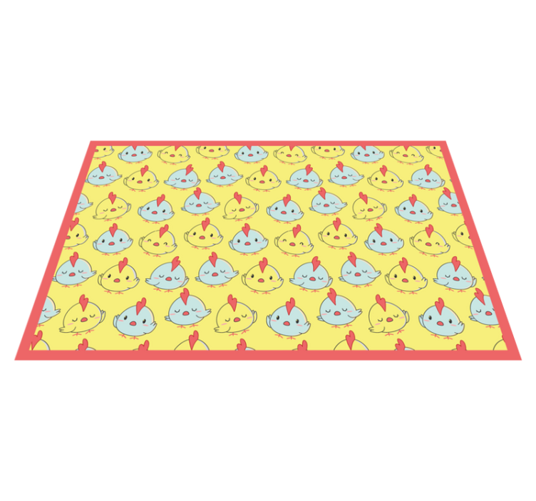 Children placemat cute chick design - TenStickers
