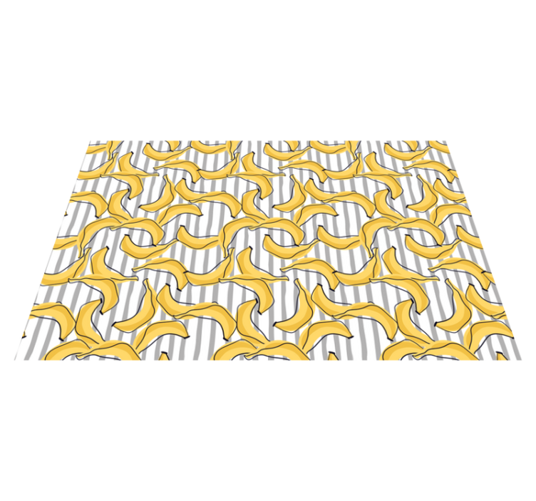 Banana pattern  doodle style original placemats - TenStickers