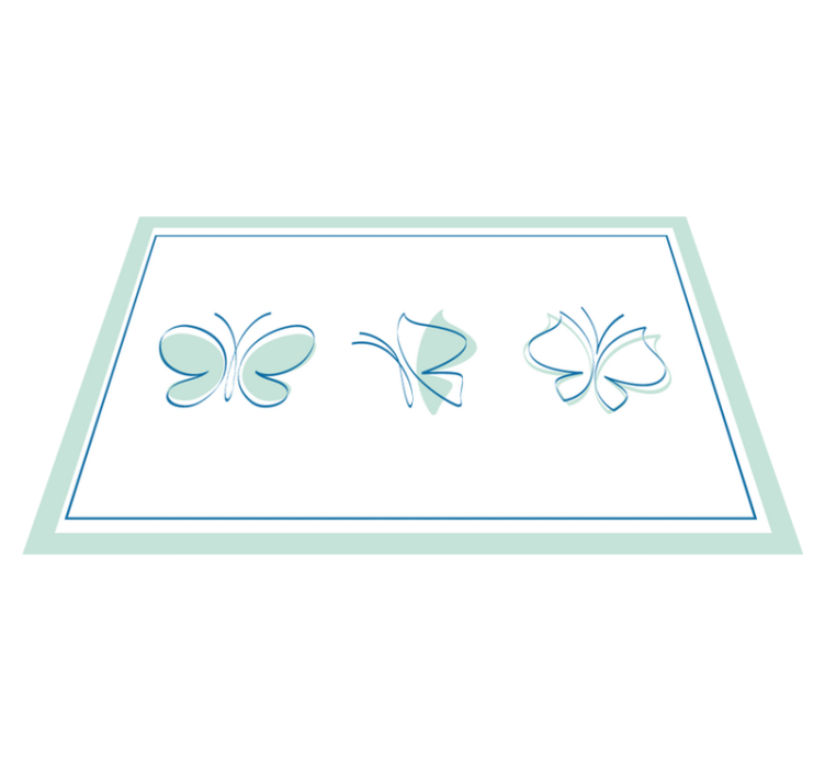 Original placemat with elegant butterfly designs - TenStickers