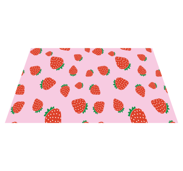 Children placemat strawberry design - TenStickers