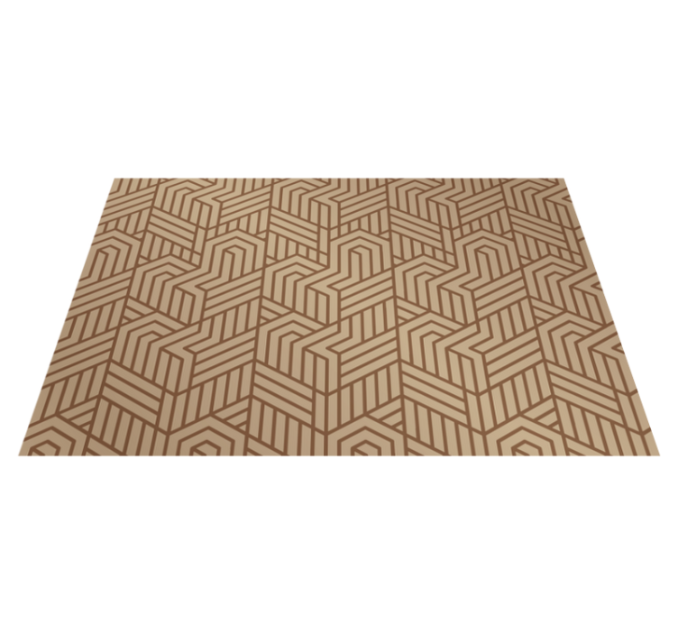 Modern placemat with geometric textured design - TenStickers