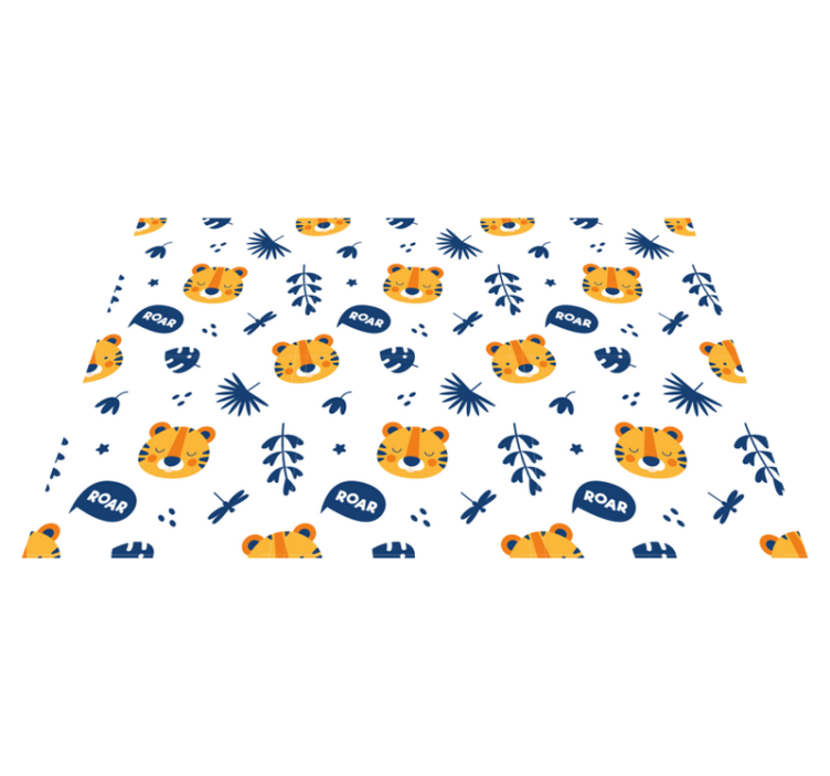 Children placemat tiger face design - TenStickers