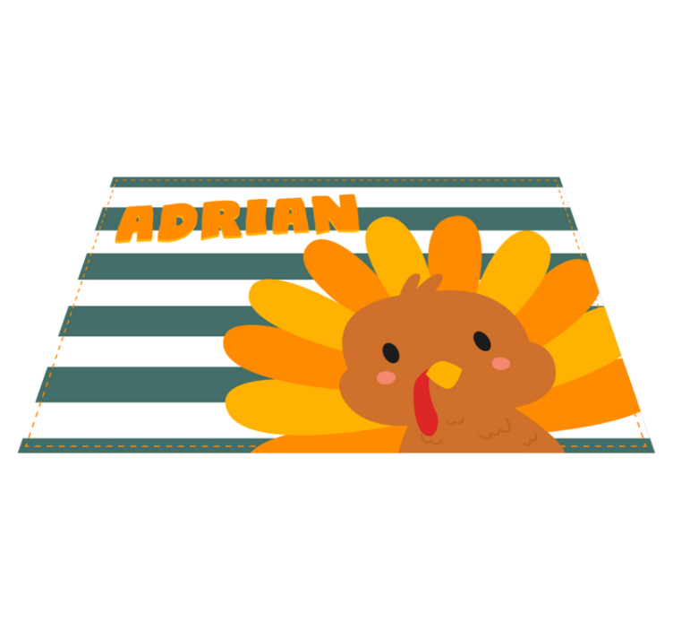 Striped thanksgiving placemats - TenStickers