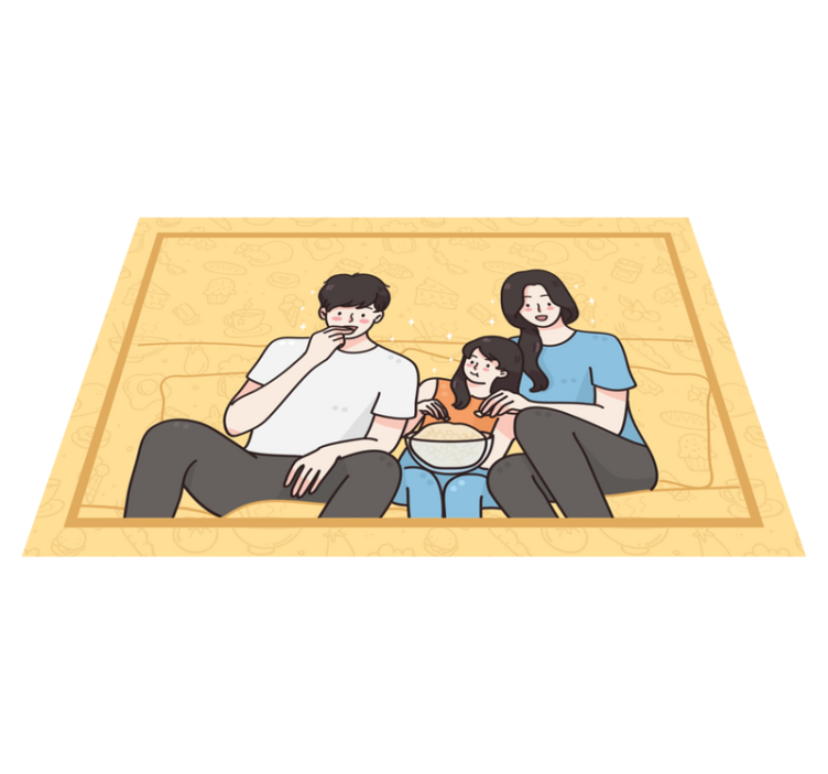 Children placemat for family snack time - TenStickers