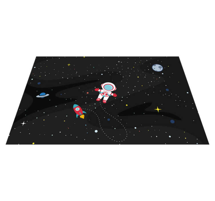 Children placemat astronaut and rocket design - TenStickers