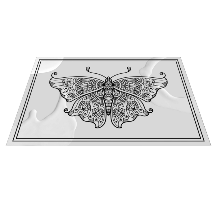 Original placemat with detailed butterfly design - TenStickers
