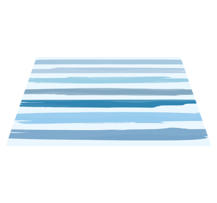 Watercolor blue stripes vinyl placemats- - TenStickers