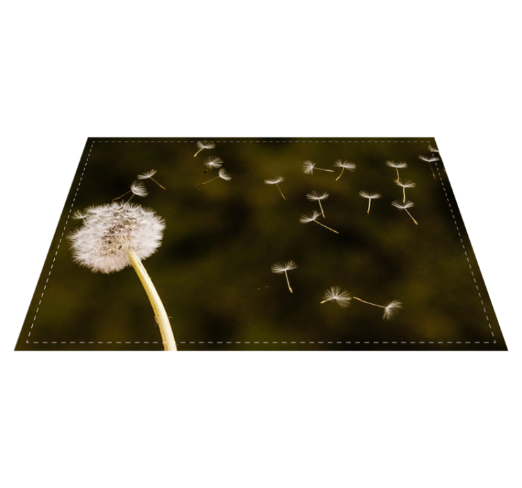 Original placemat dandelion fluff seeds design - TenStickers