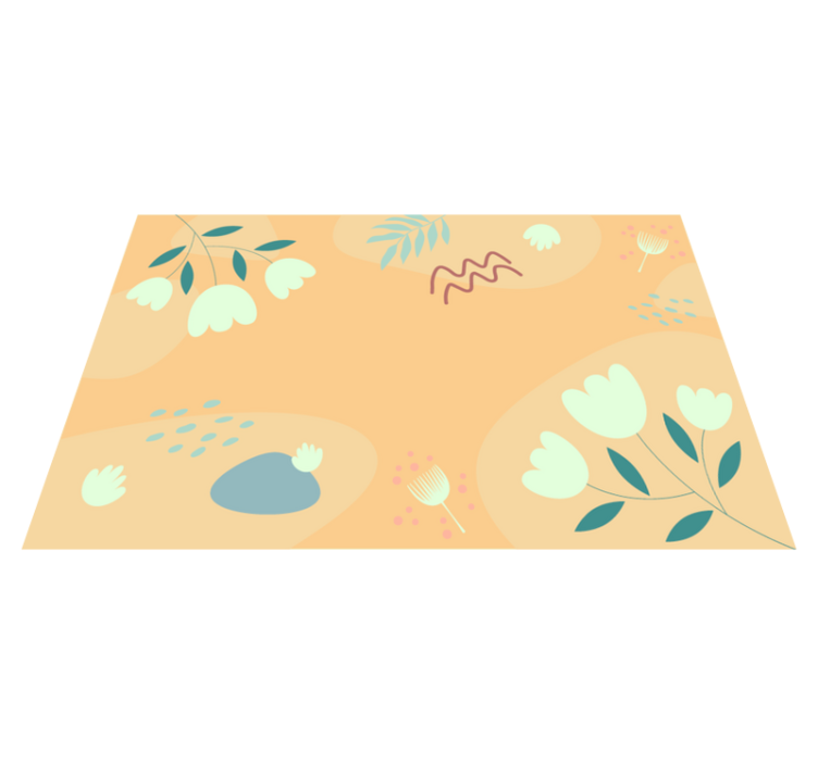 Original placemat with abstract floral design - TenStickers