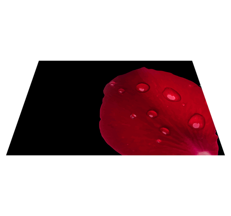 Red petal surface placemat - TenStickers