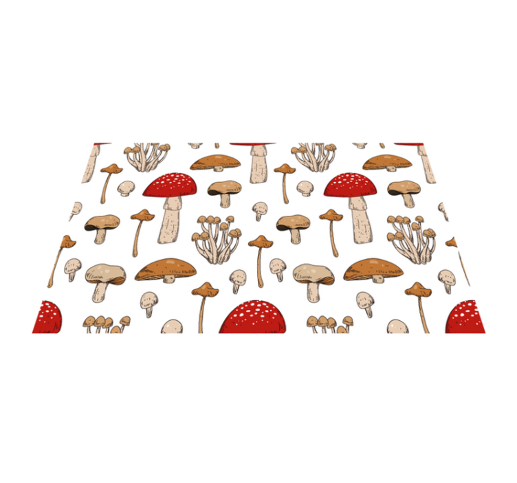 Original placemat mushroom design - TenStickers