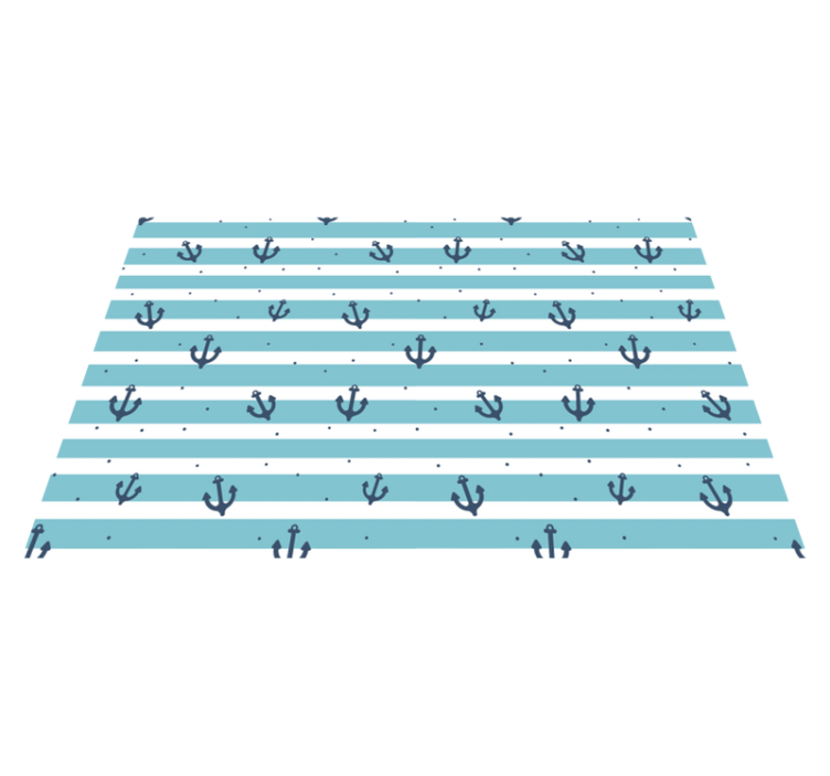 Original placemat with anchor pattern stripes - TenStickers