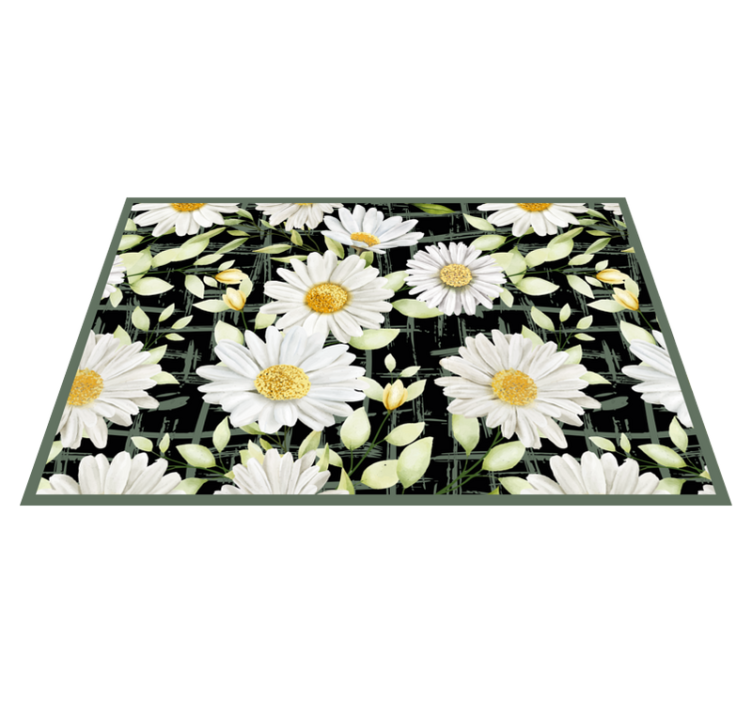 Original placemat floral design with daisies - TenStickers