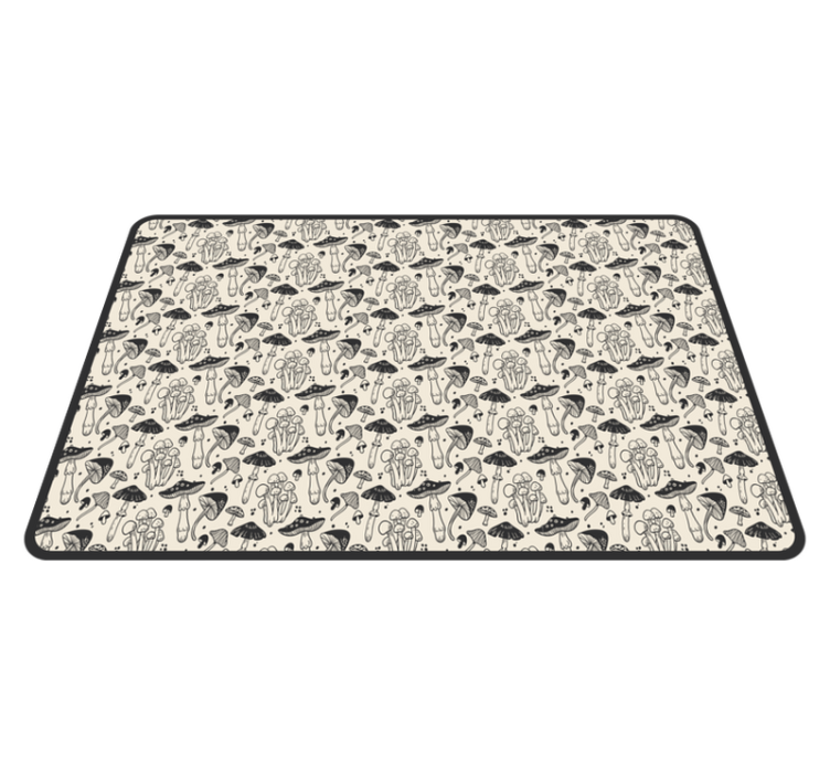 Original placemat mushroom pattern design - TenStickers