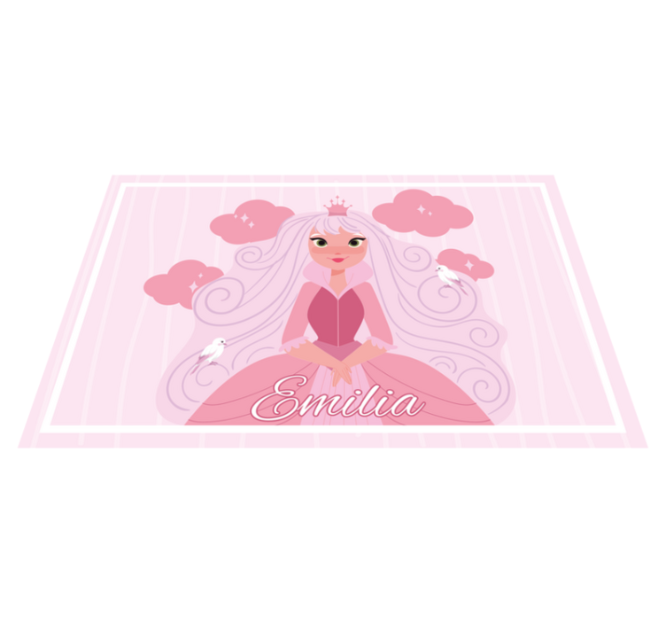 Children placemat with princess character design - TenStickers