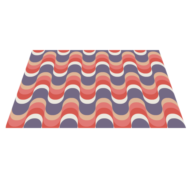 Modern placemat with wave pattern design - TenStickers