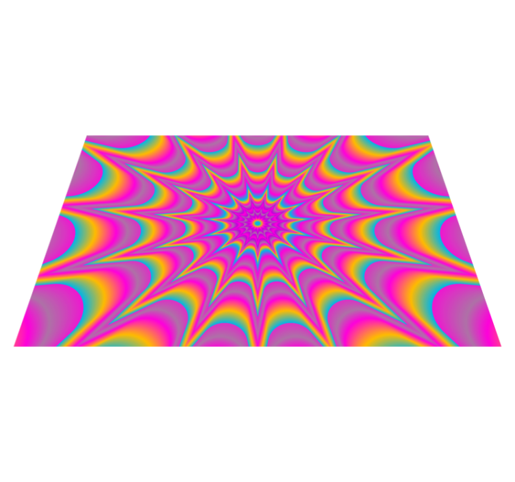 Psychedelic optical star original placemats - TenStickers