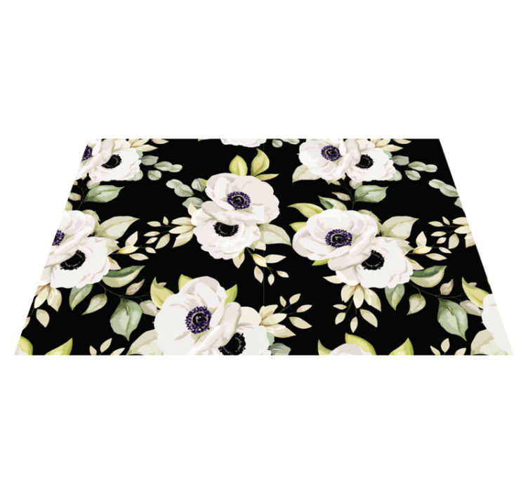 Original placemat floral design placemats - TenStickers