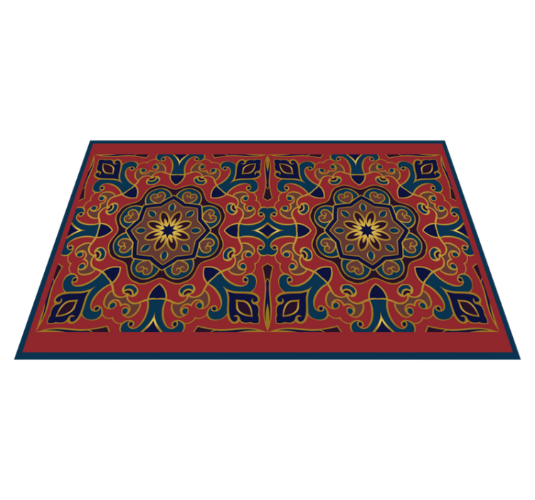 Original placemat intricate floral design - TenStickers