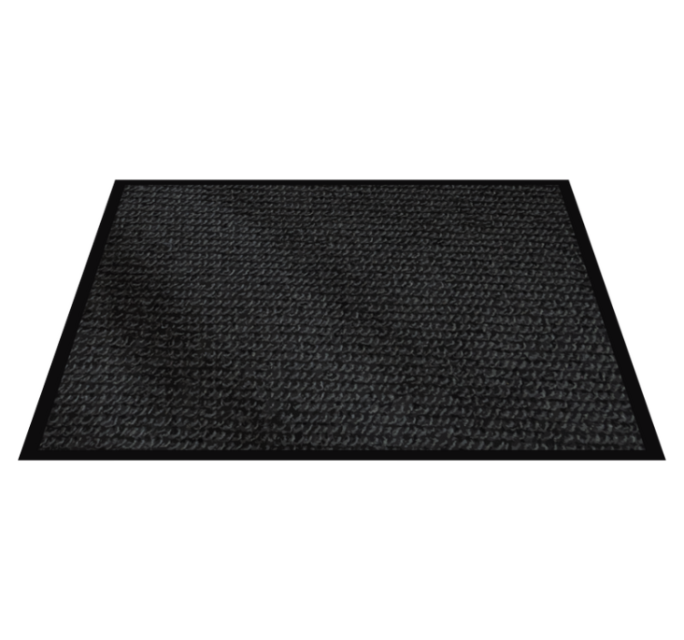 Black natural fiber imitation placemats - TenStickers