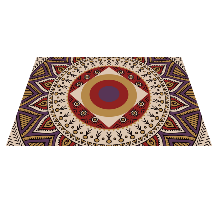 Multicolor stripes fiber imitation placemats - TenStickers