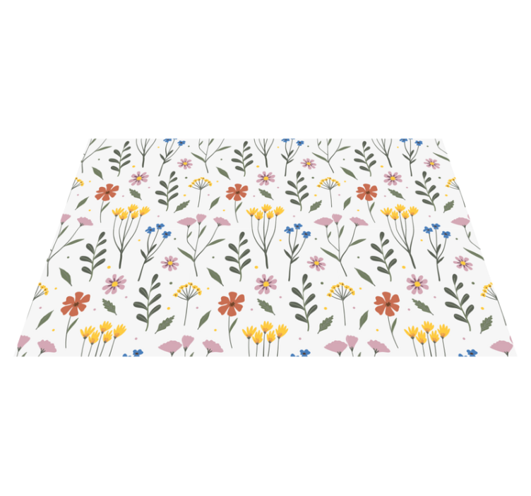Original placemat with floral design features - TenStickers