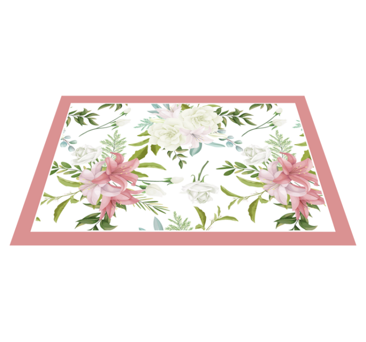 Original placemat floral pattern centerpiece - TenStickers